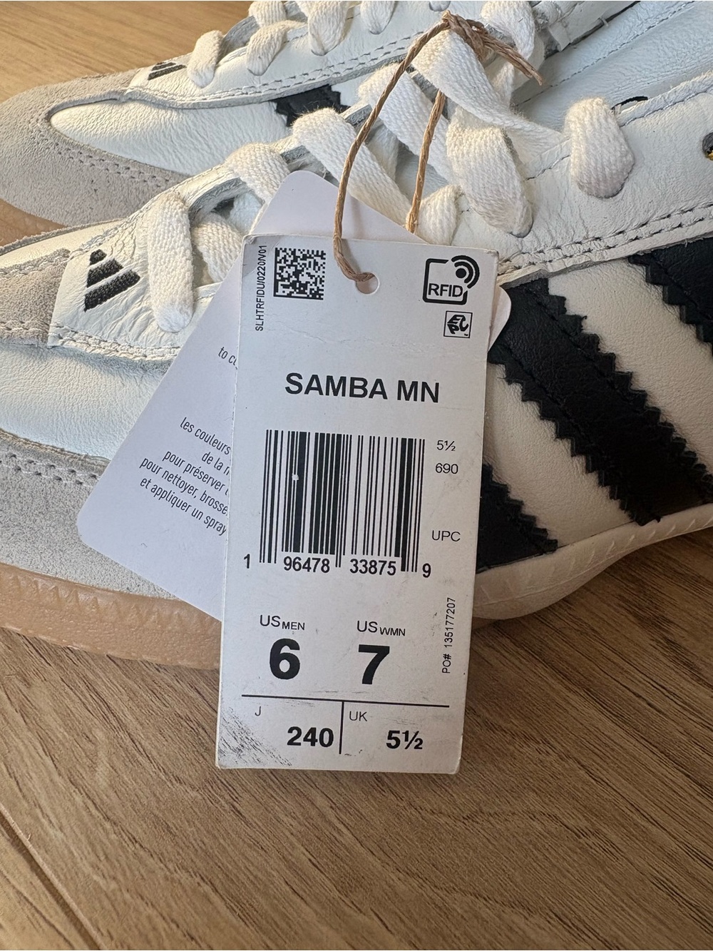 adidas Unisex Adult Samba MN Shoes - Picture 5 of 5